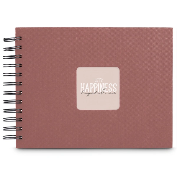 Hama album klasické spirálové FINE ART 24x17 cm, 50 stran, terra, černé listy