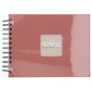 Hama album klasické spirálové FINE ART 24x17 cm, 50 stran, terra, černé listy