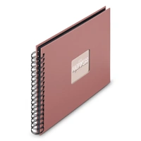 Hama album klasické spirálové FINE ART 28x24 cm, 50 stran, terra, černé listy