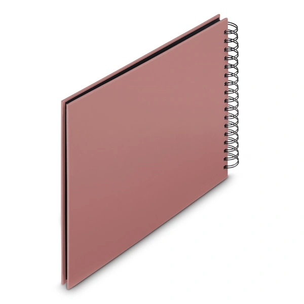 Hama album klasické spirálové FINE ART 28x24 cm, 50 stran, terra, černé listy