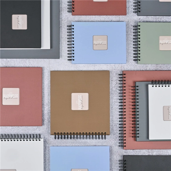 Hama album klasické spirálové FINE ART 28x24 cm, 50 stran, terra, černé listy