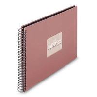 Hama album klasické spirálové FINE ART 36x32 cm, 50 stran, terra, černé listy