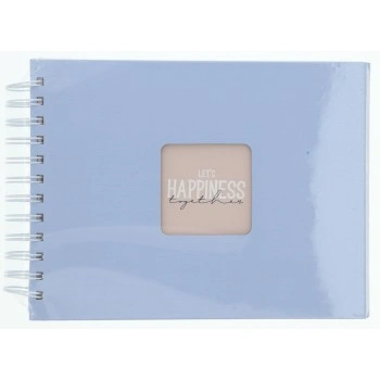 Hama album klasické spirálové FINE ART 24x17 cm, 50 stran, lagoon, bílé listy