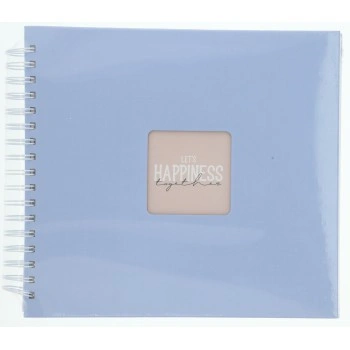 Hama album klasické spirálové FINE ART 28x24 cm, 50 stran, lagoon, bílé listy