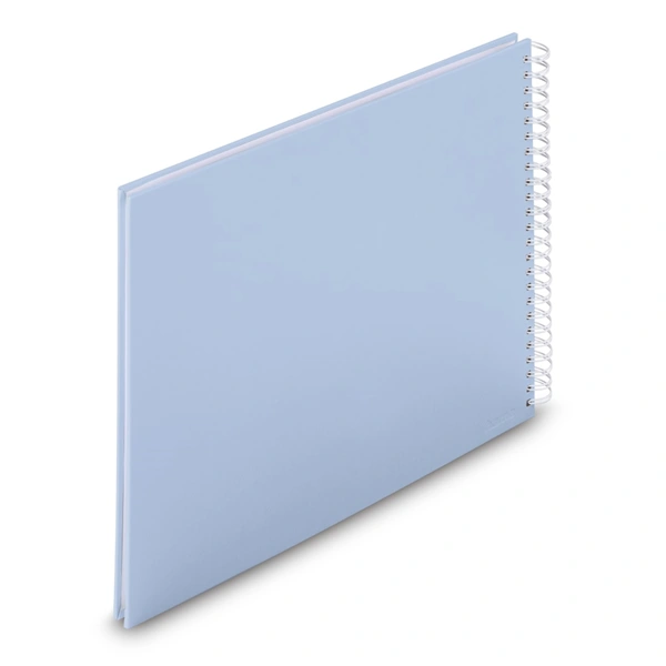 Hama album klasické spirálové FINE ART 36x32 cm, 50 stran, lagoon, bílé listy