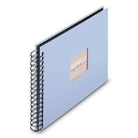 Hama album klasické spirálové FINE ART 28x24 cm, 50 stran, lagoon, černé listy