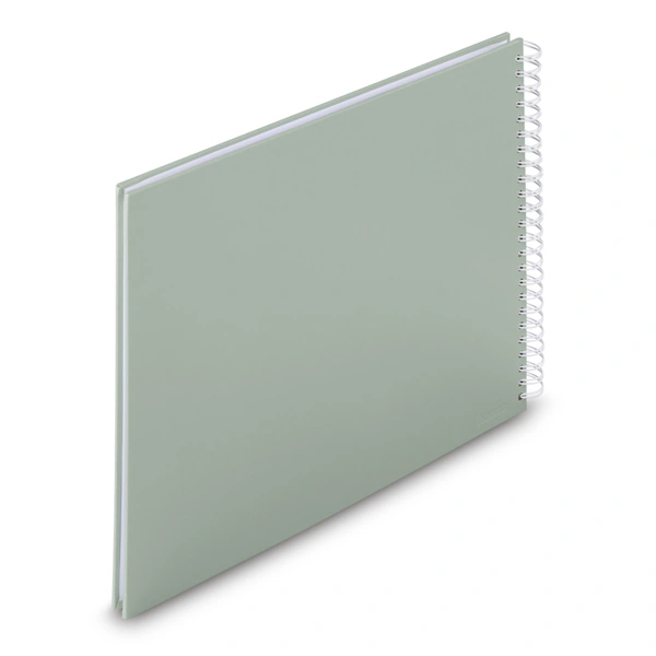 Hama album klasické spirálové FINE ART 36x32 cm, 50 stran, sage, bílé listy