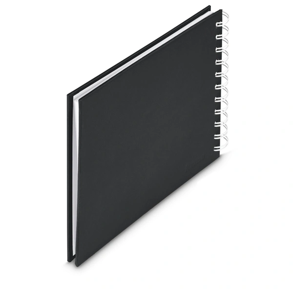 Hama album klasické spirálové FINE ART 18,5x15 cm, 30 stran, nová černá, bílé listy