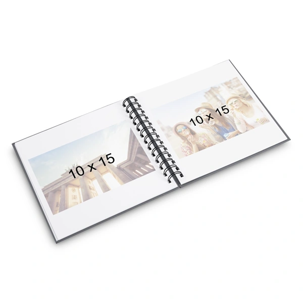 Hama album klasické spirálové FINE ART 18,5x15 cm, 30 stran, nová černá, bílé listy