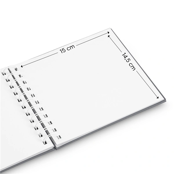 Hama album klasické spirálové FINE ART 18,5x15 cm, 30 stran, nová černá, bílé listy