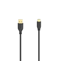 Hama USB-C 2.0 kabel typ A-C 0,75 m, Flexi-Slim, černý