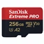 SanDisk Extreme PRO microSDXC 256GB + SD Adapter 200MB/s & 140MB/s A2 C10 V30 UHS-I U3